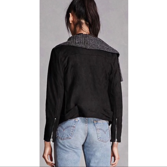 Waterfall Suede Contrast Jacket - Picture 4 of 5